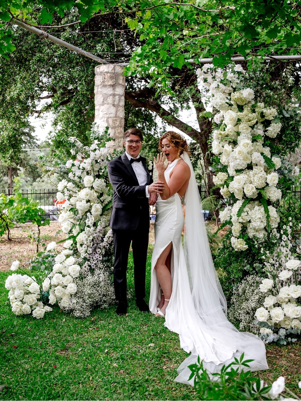 Grace Loves Lace Goldie Gown with a train